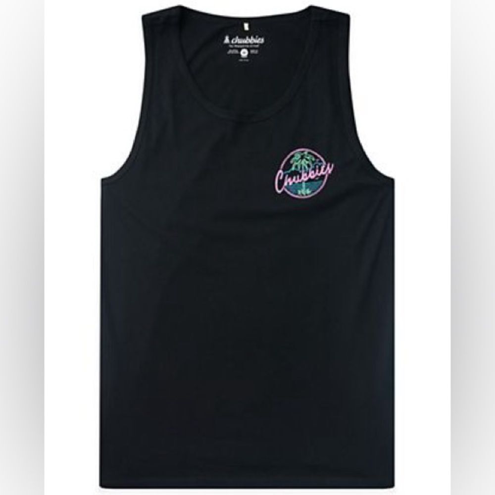 Chubbies Men's The Night Never Sleeps Regular-Fit Graphic Tank Top Large